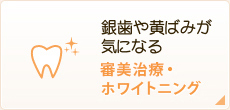 銀歯や黄ばみが気になる 審美治療・ホワイトニング